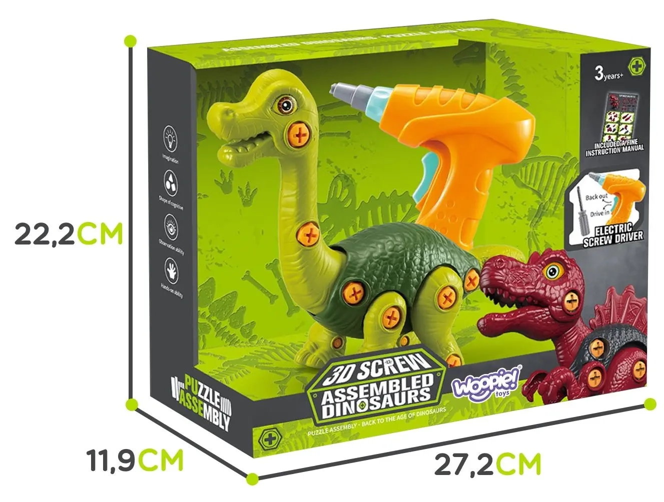 Игровой набор Woopie Dinosaur 40437 (Green) - 3