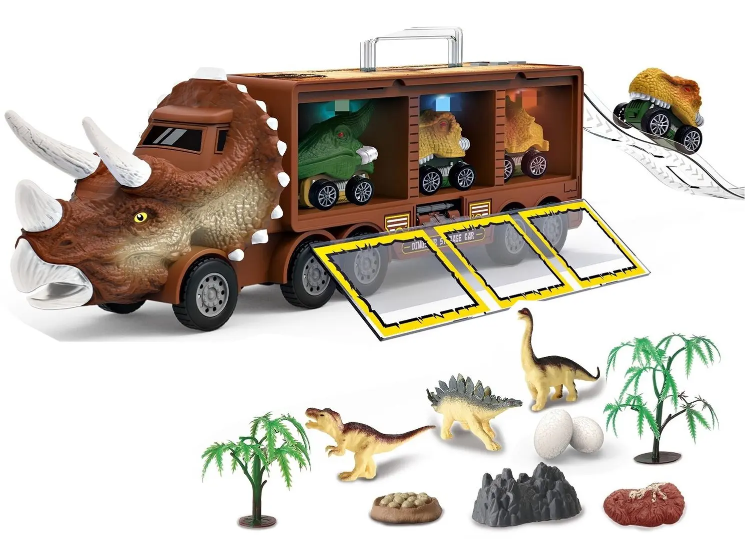 Set de joaca Woopie Dinosaur Truck 43018 (Brown)