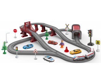 Игровой набор Woopie DIY Rail Car Track and Train (Grey/Red)