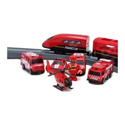 Игровой набор Woopie Diy Track Fire Rescue Train (Red/Grey) Thumb