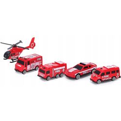 Игровой набор Woopie Diy Track Fire Rescue Train (Red/Grey) Thumb