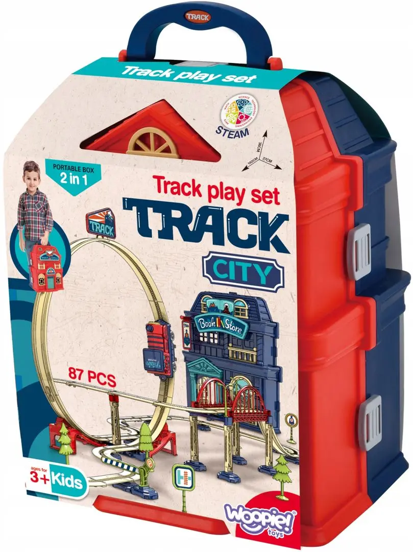 Set de joaca Woopie Electric Railway (Red/Blue)