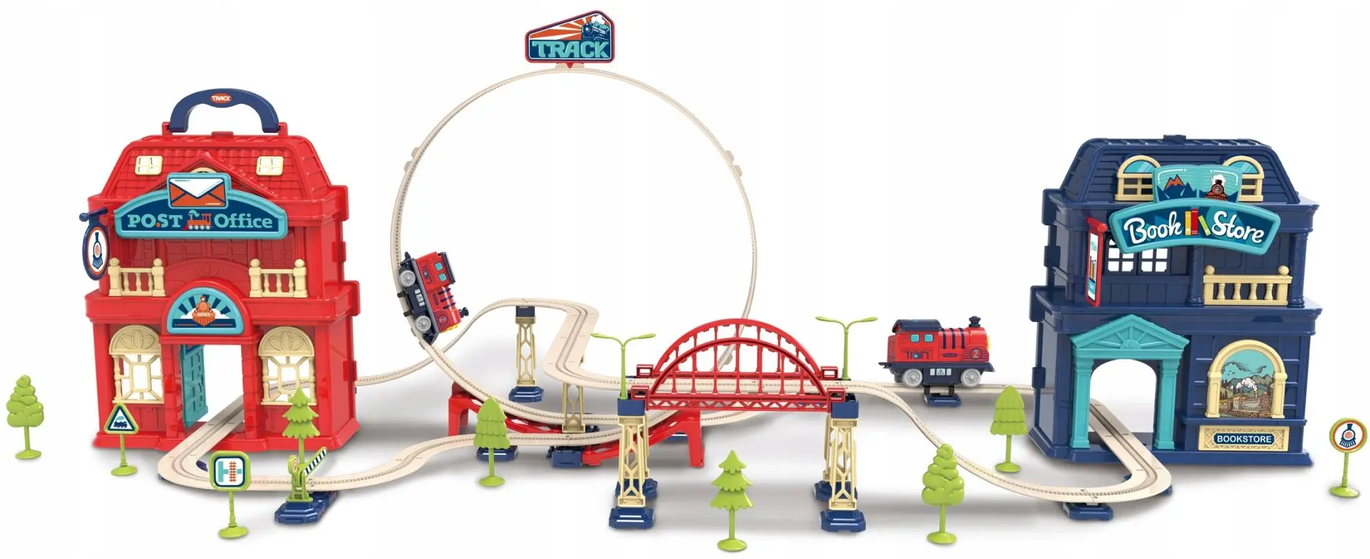 Set de joaca Woopie Electric Railway (Red/Blue)