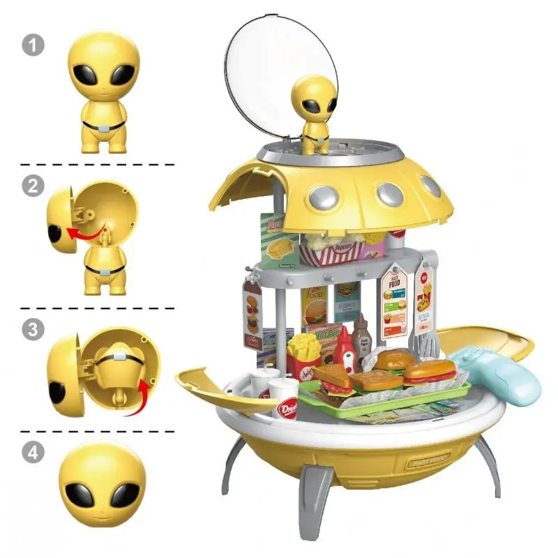 Set de joaca Woopie Fast Food Shop 44824 (Yellow/Gray)