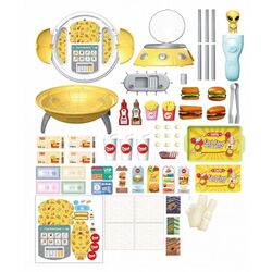 Set de joaca Woopie Fast Food Shop 44824 (Yellow/Gray) Thumb