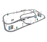 Игровой набор Woopie Power Train World (White/Grey)