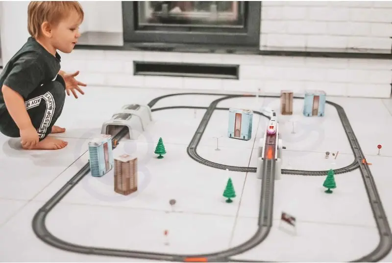 Set de joaca Woopie Power Train World (White/Grey)