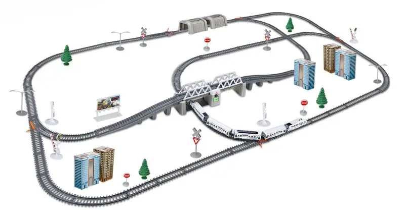 Set de joaca Woopie Power Train World (White/Grey)