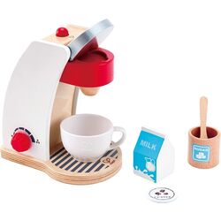 Set de joaca Hape My Coffee Machine E3146 (Wood/White)