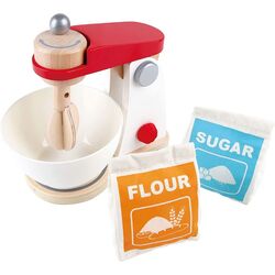 Set de joaca Hape Mix&Bake Blender E3147 (Wood/White/Red)