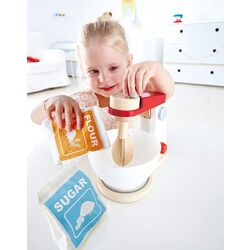Set de joaca Hape Mix&Bake Blender E3147 (Wood/White/Red) Thumb