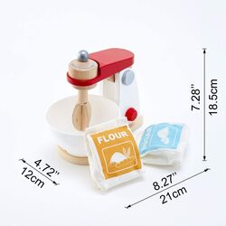 Set de joaca Hape Mix&Bake Blender E3147 (Wood/White/Red) Thumb