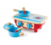 Aragaz de joaca Hape Kitchen Set E3170 (Red/Blue)