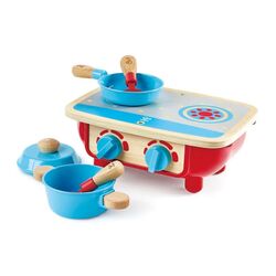 Aragaz de joaca Hape Kitchen Set E3170 (Red/Blue)