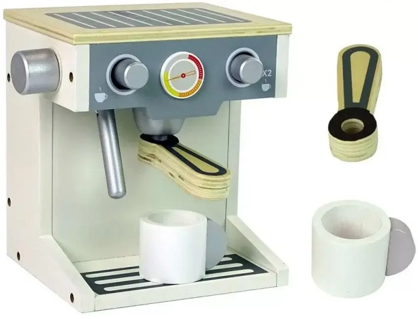 Jucarie aparat de cafea LeanToys 9248 (Cream/Grey) - 2