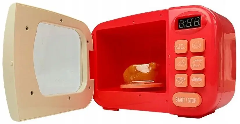 Игрушечная микроволновая печь LeanToys Love Kitchen (Beige/Coral) - 2