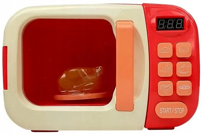 Игрушечная микроволновая печь LeanToys Love Kitchen (Beige/Coral)
