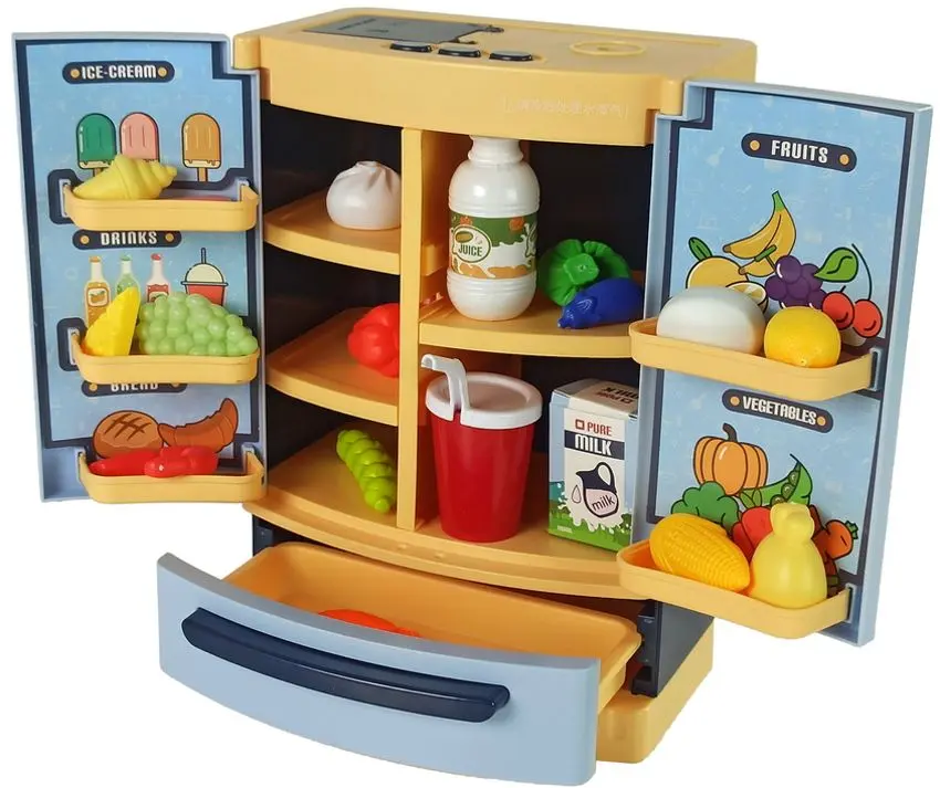 Игрушечный холодильник LeanToys 9415 (Blue/Yellow) - 2