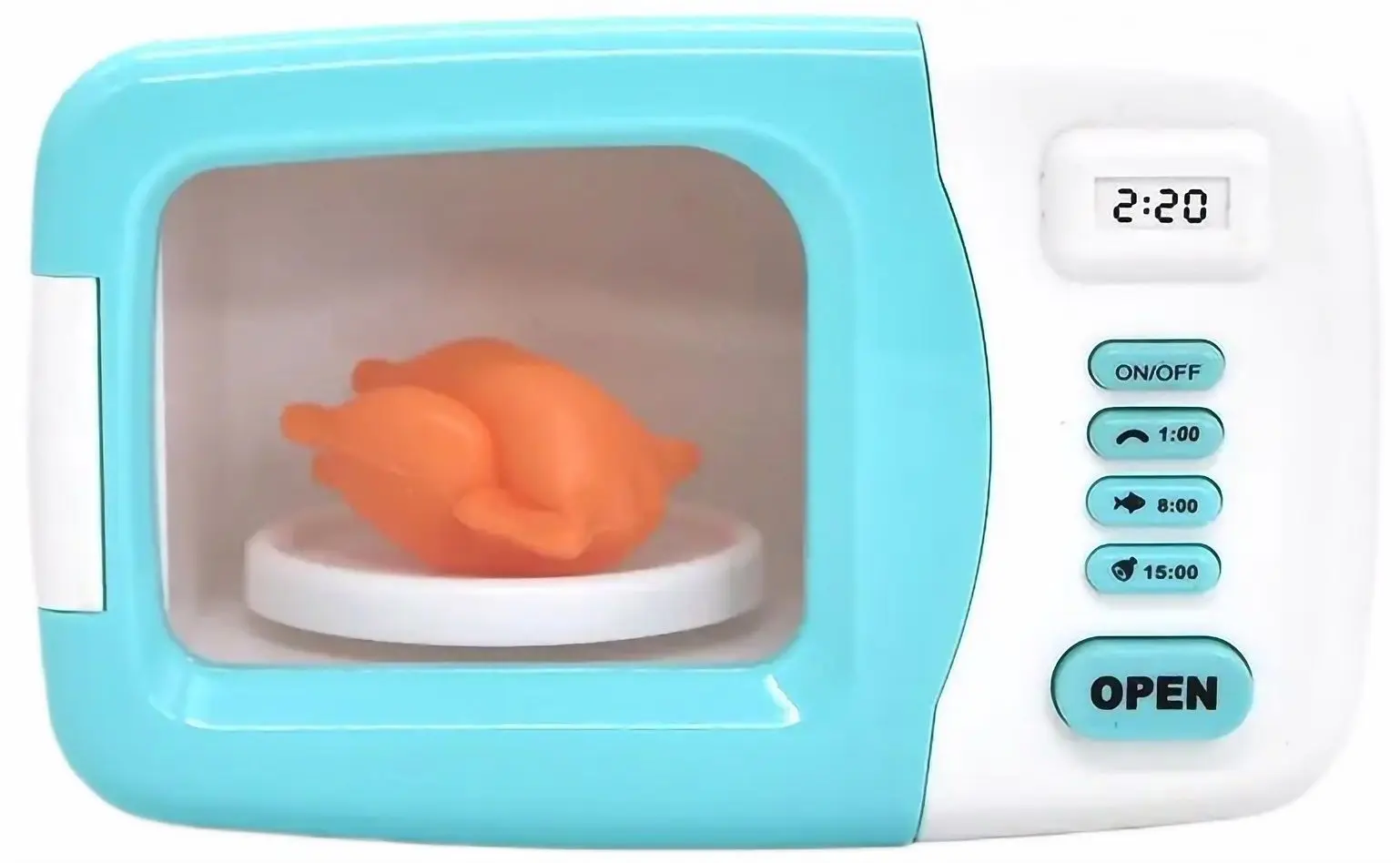 Cuptor cu microunde de jucărie Little Kitchen 52476 (White/Blue)