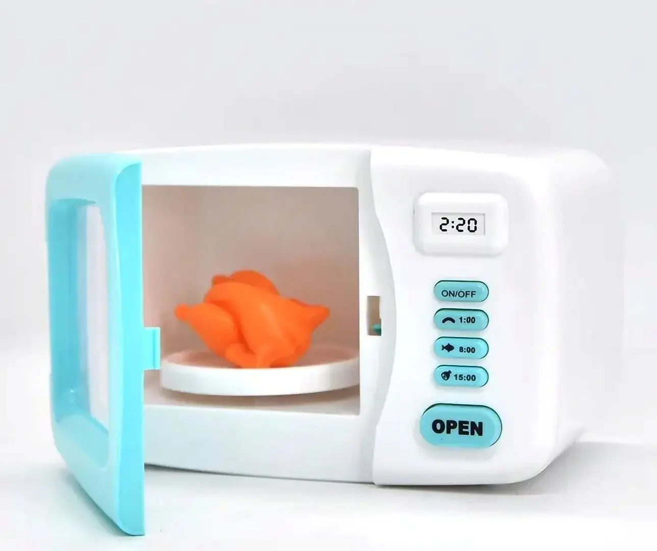 Cuptor cu microunde de jucărie Little Kitchen 52476 (White/Blue)