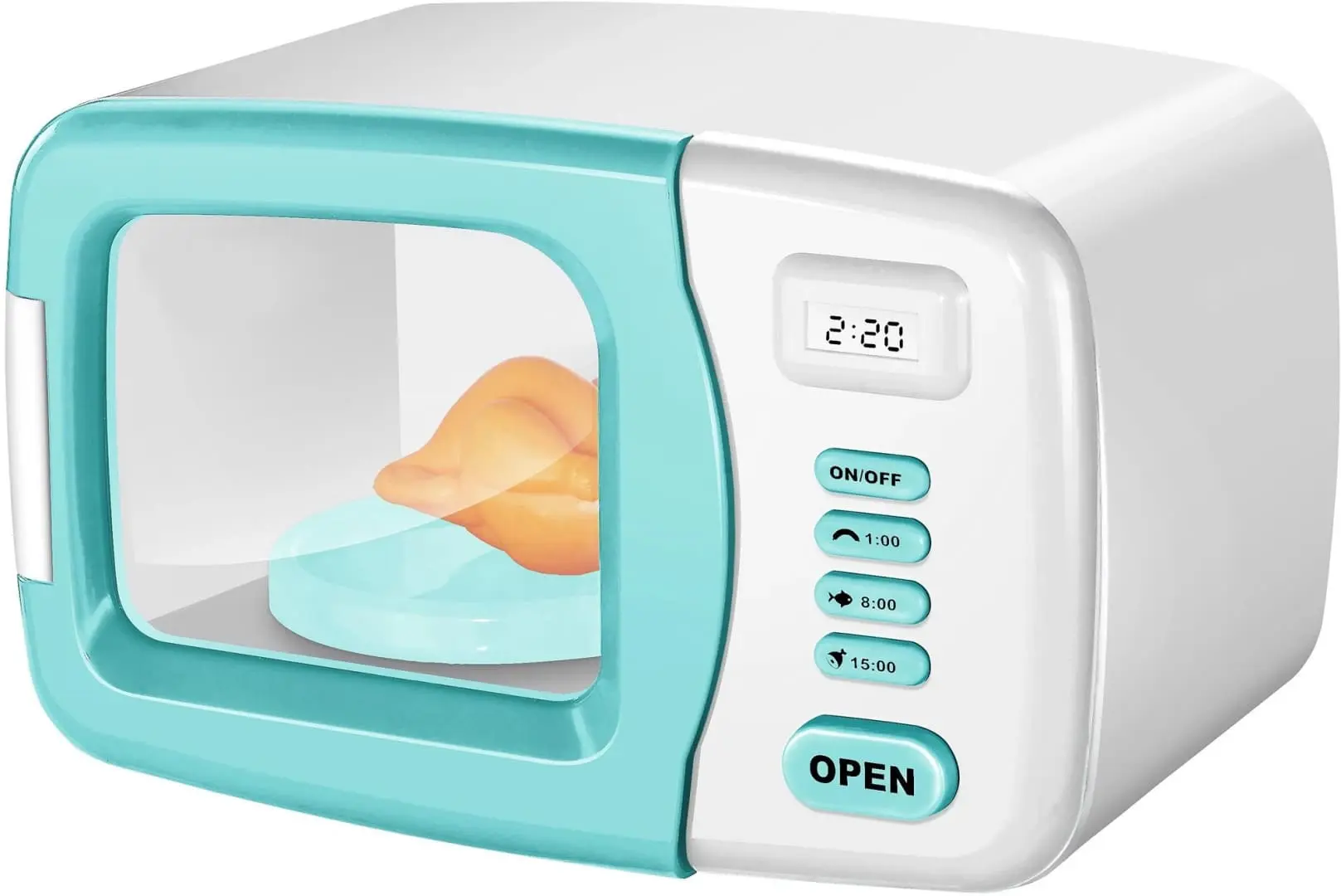 Cuptor cu microunde de jucărie Little Kitchen 52476 (White/Blue)