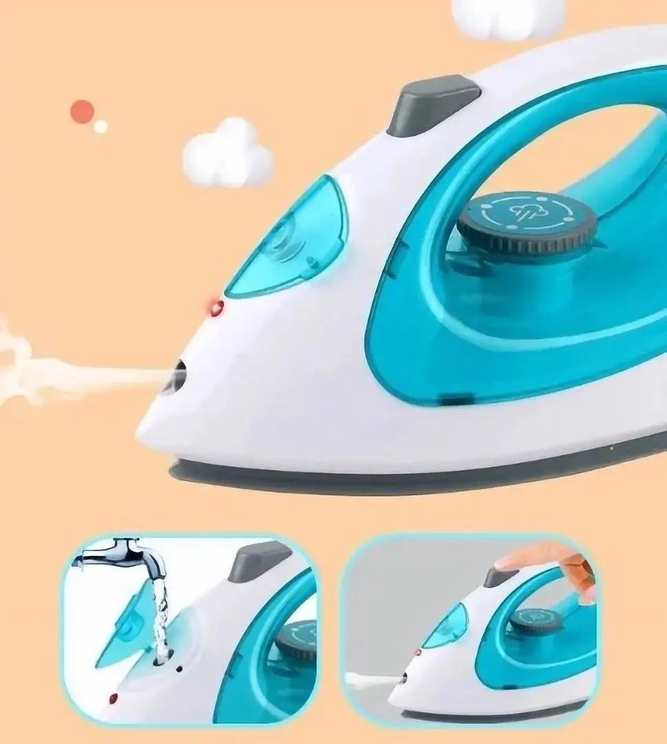 Игрушечный утюг Little Kitchen 52472 (White/Blue)