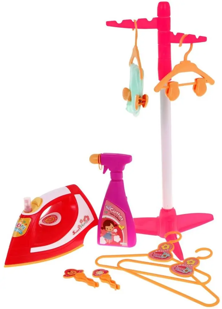 Masa de calcat pentru copii cu accesorii Ramiz Sweet Home Real Working Function (Red) - 3