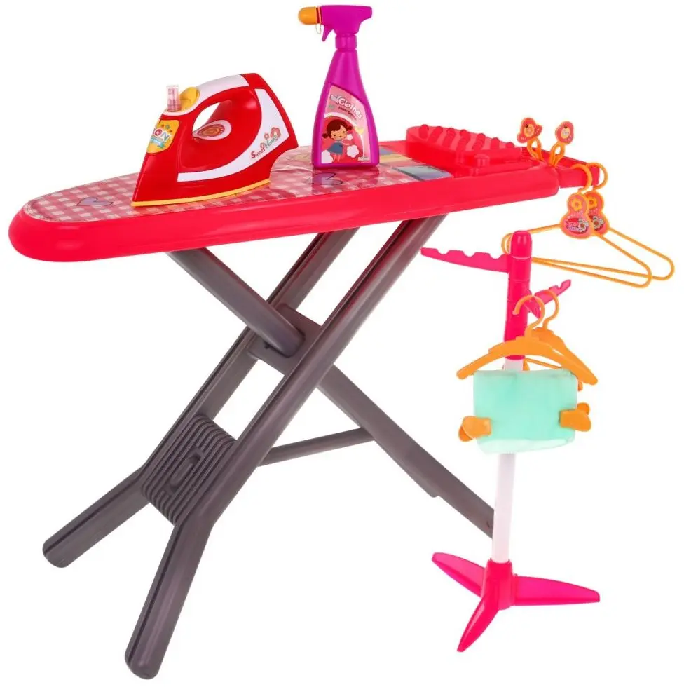 Masa de calcat pentru copii cu accesorii Ramiz Sweet Home Real Working Function (Red)
