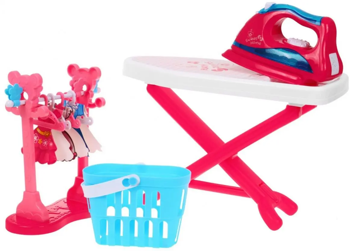 Masa de calcat pentru copii cu accesorii Ramiz Sweet Home Spray Iron (Pink) - 2