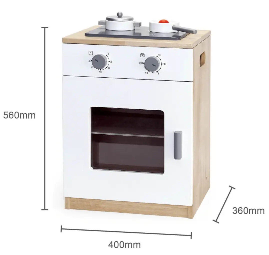 Aragaz de joaca Viga 50762 (Wood/White)