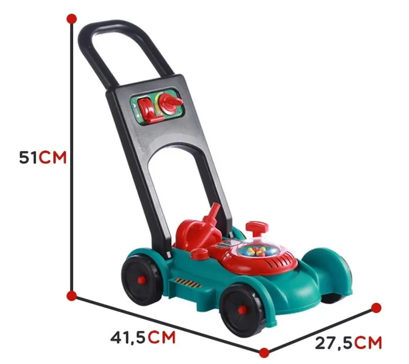 Maşină de tuns iarba pentru copii Woopie 30029 (Green/Turquoise) - 3