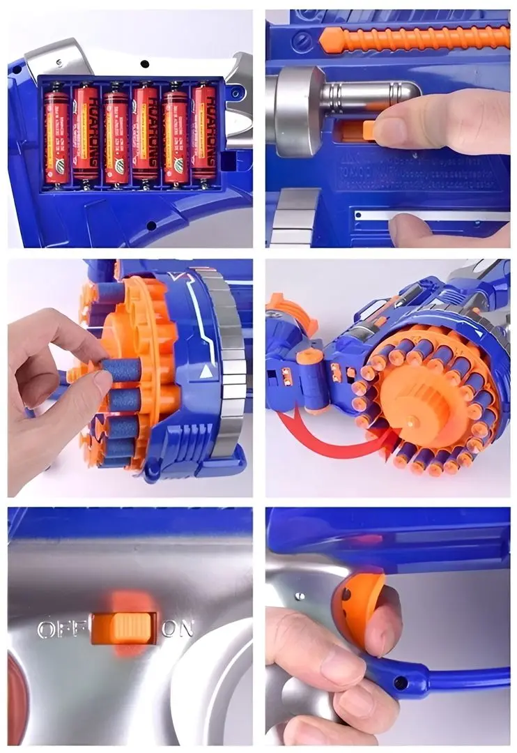 Бластер AliBibi KQC596197 (Blue/Orange)