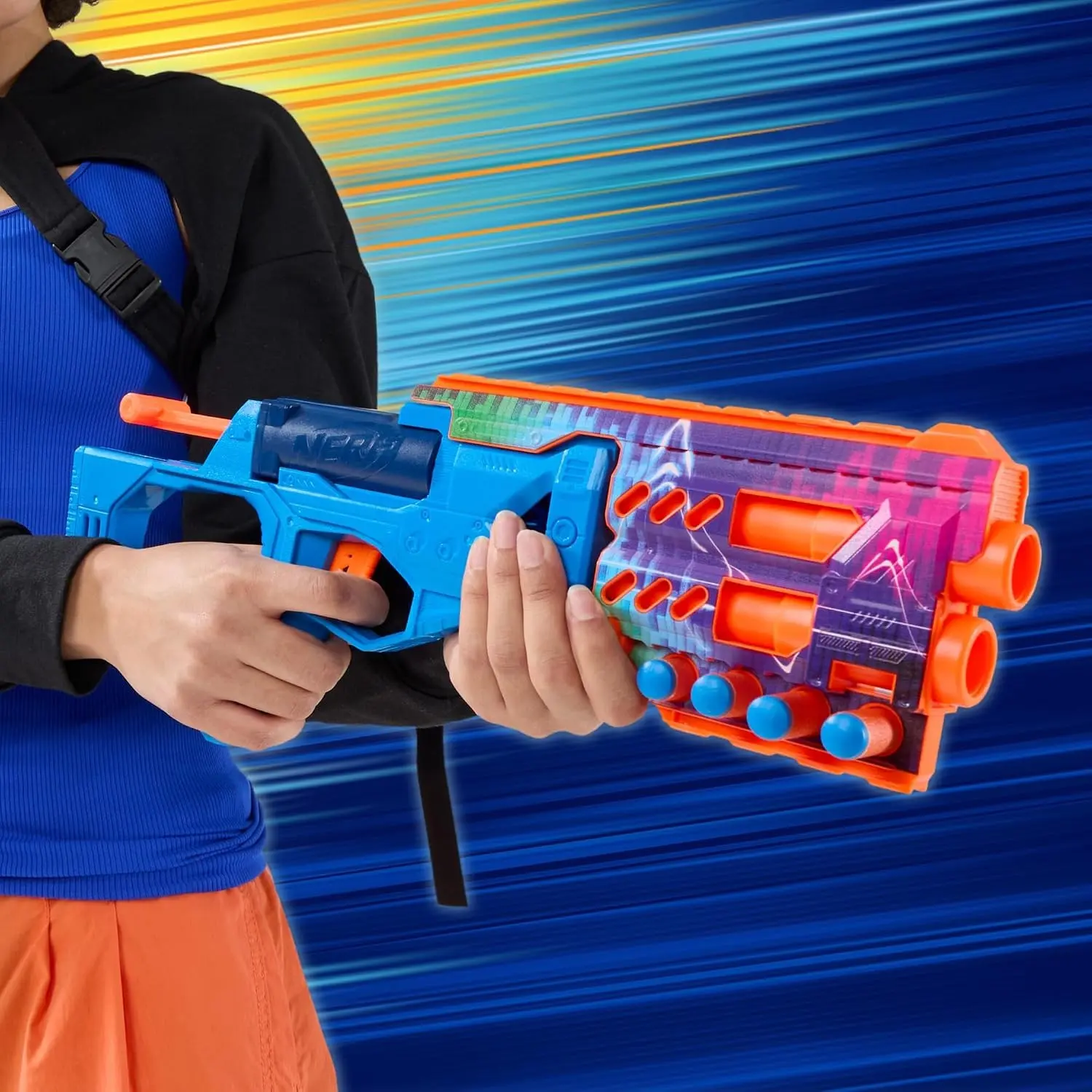 Blaster Hasbro Nerf Cobalfury NR.1 (Blue/Orange) - 3