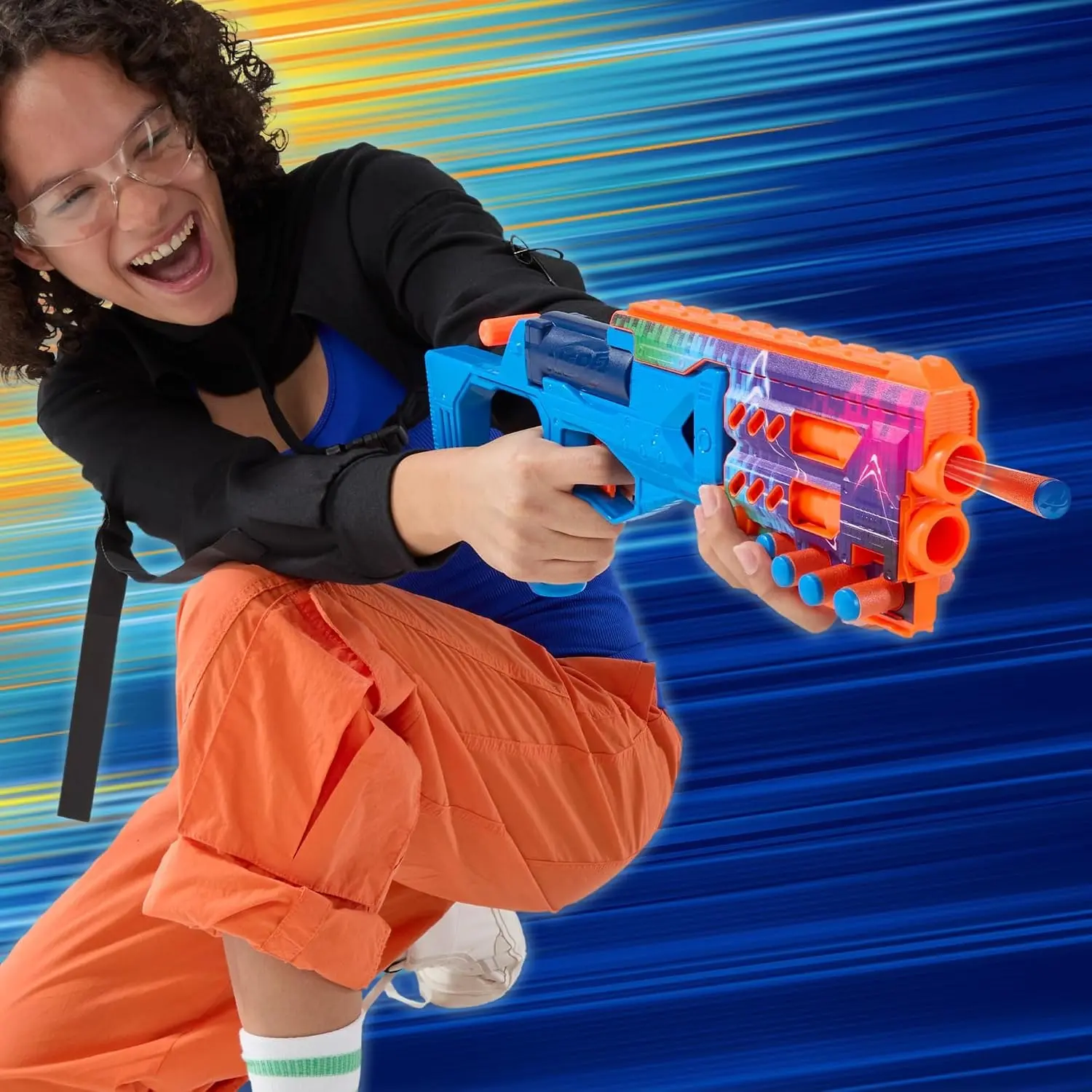 Blaster Hasbro Nerf Cobalfury NR.1 (Blue/Orange) - 4