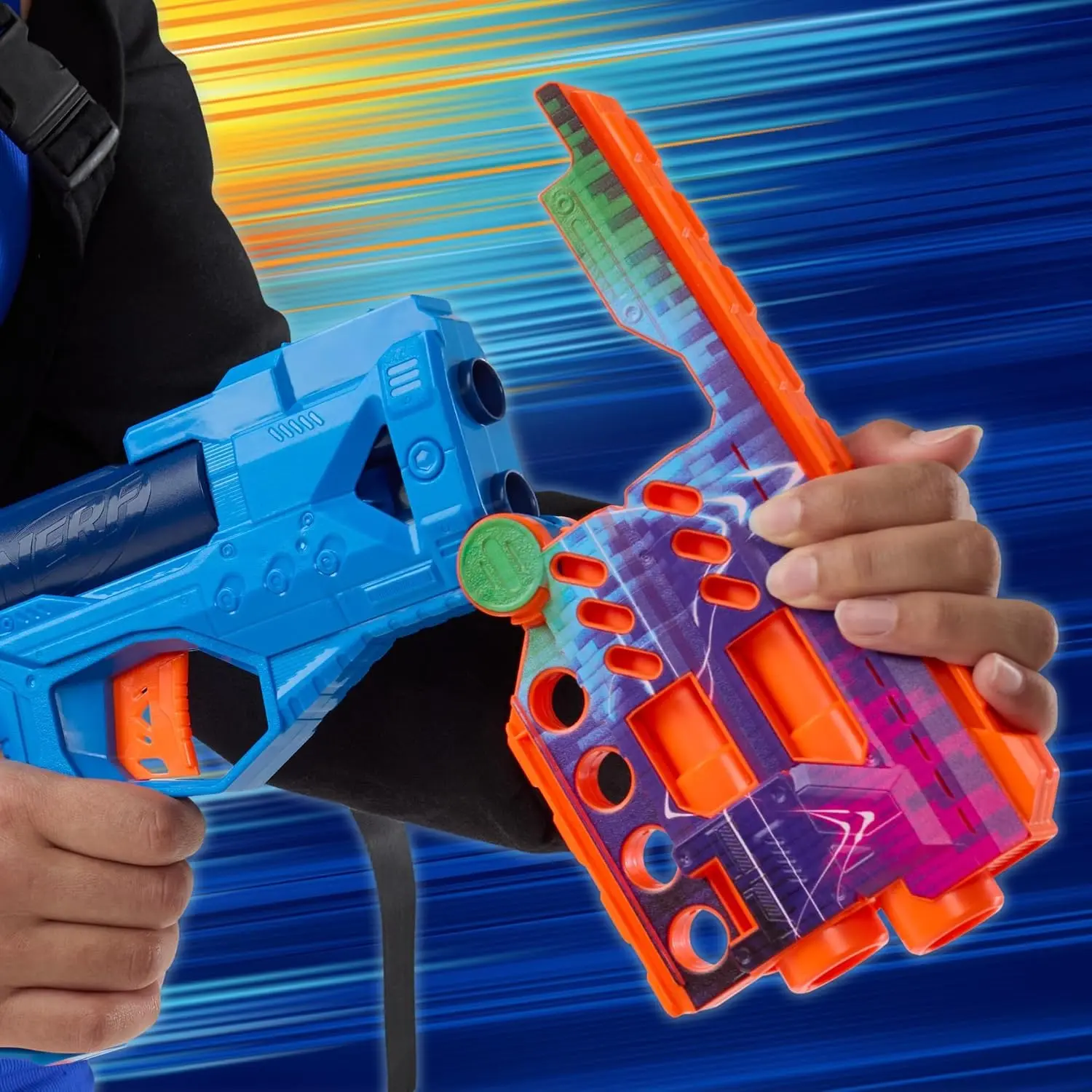 Blaster Hasbro Nerf Cobalfury NR.1 (Blue/Orange) - 6