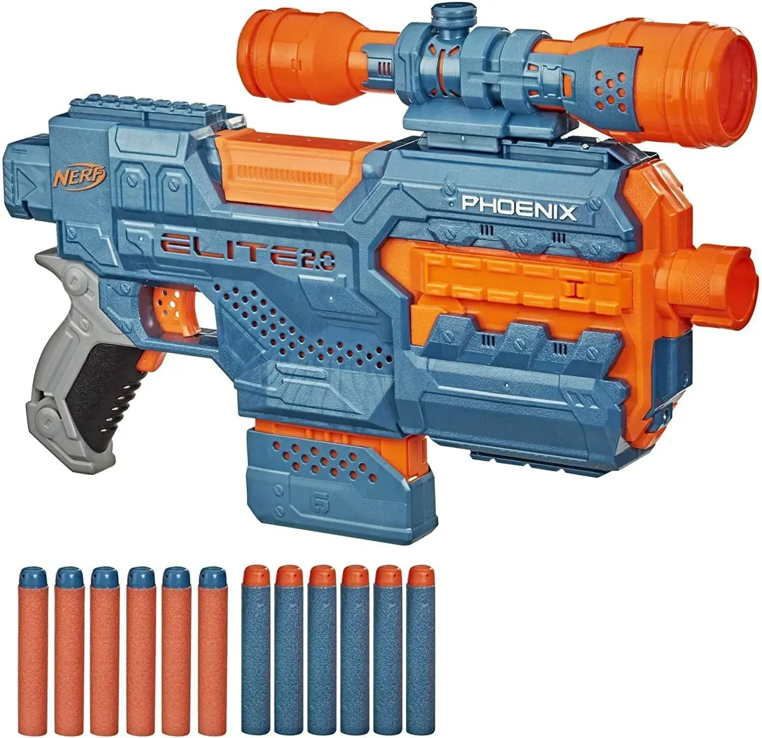 Бластер Hasbro Nerf Elite 2.0 Phoenix CS6 (Blue/Orange)