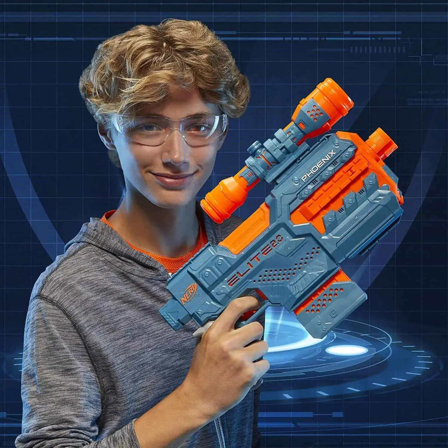 Бластер Hasbro Nerf Elite 2.0 Phoenix CS6 (Blue/Orange)