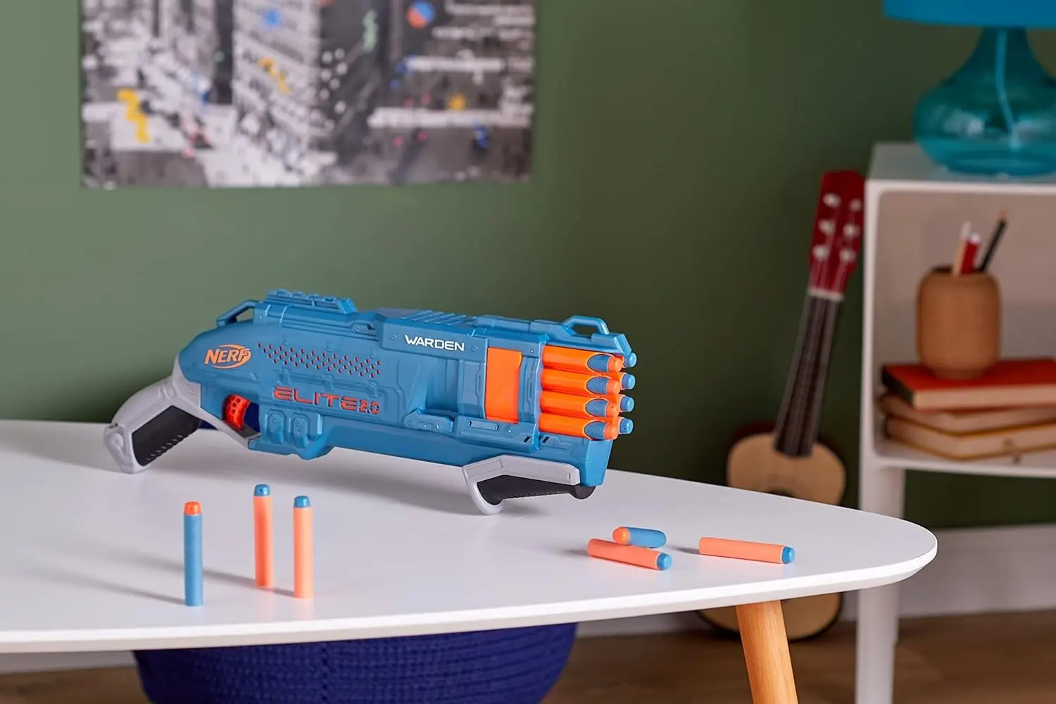 Бластер Hasbro Nerf Elite 2.0 Warden DB-8 (Blue/Orange)
