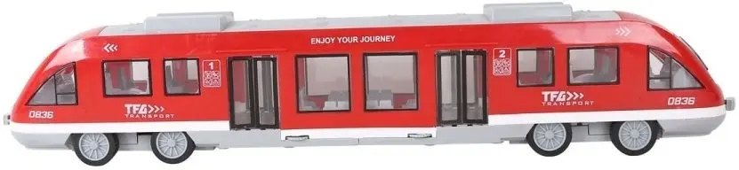 Tren inertial Wenyi Сity Service Light & Sound Train WY920A 1:16 (Red)