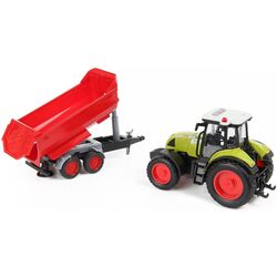 Tractor inertial Wenyi Rural Service Farmland WY900B 1:16 (Green/Red) Thumb