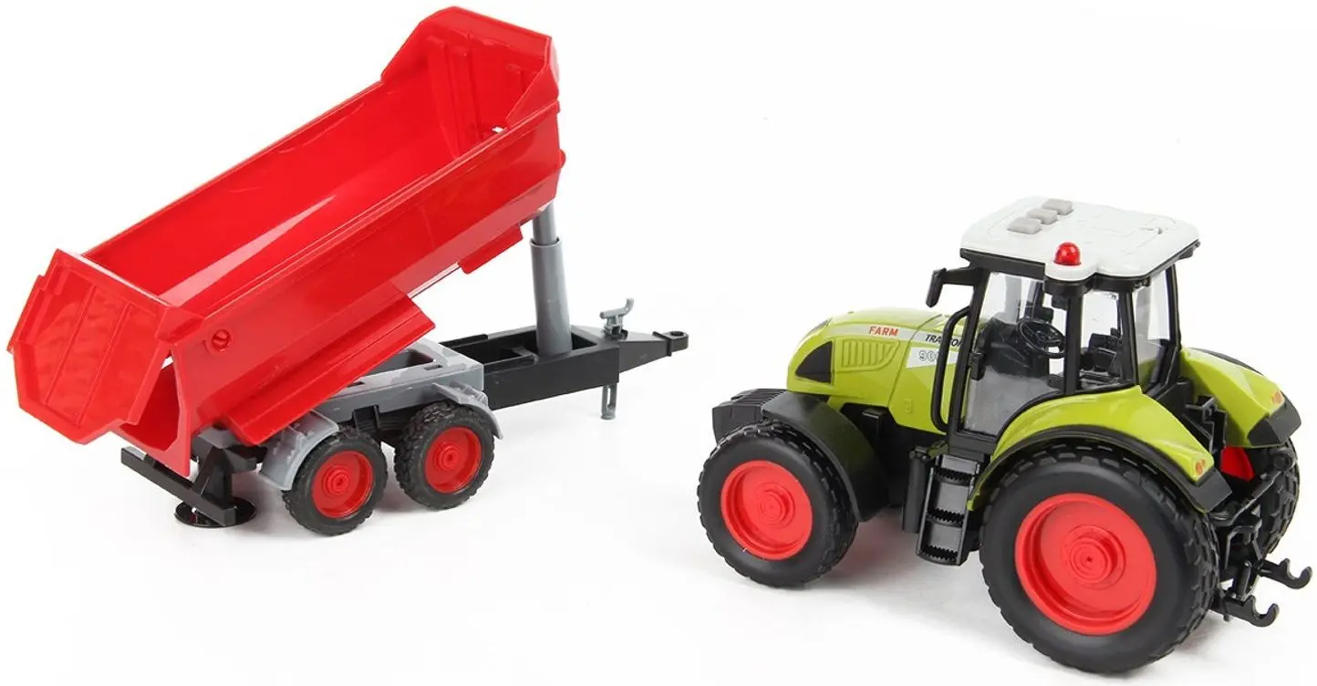 Tractor inertial Wenyi Rural Service Farmland WY900B 1:16 (Green/Red)