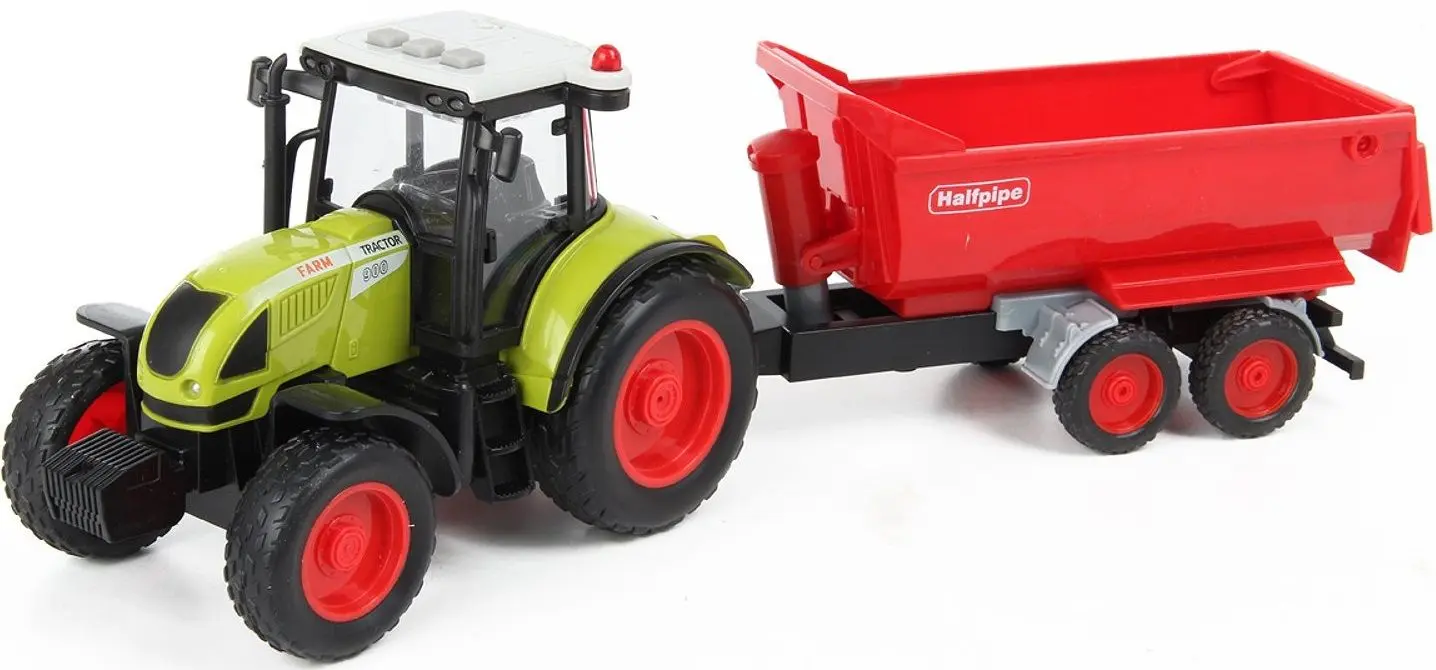 Tractor inertial Wenyi Rural Service Farmland WY900B 1:16 (Green/Red)