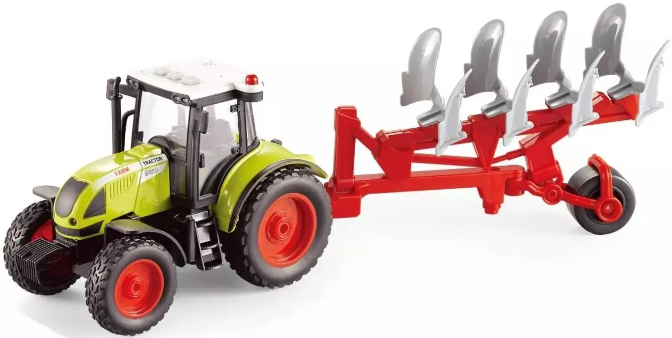 Tractor inertial Wenyi Rural Service Farmland WY900C 1:16 (Green/Red)