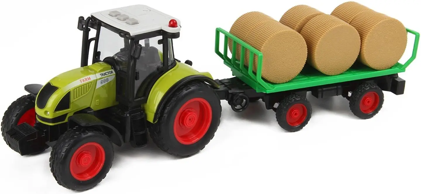 Трактор инерционный Wenyi Rural Service Farmland WY900E 1:16 (Green)