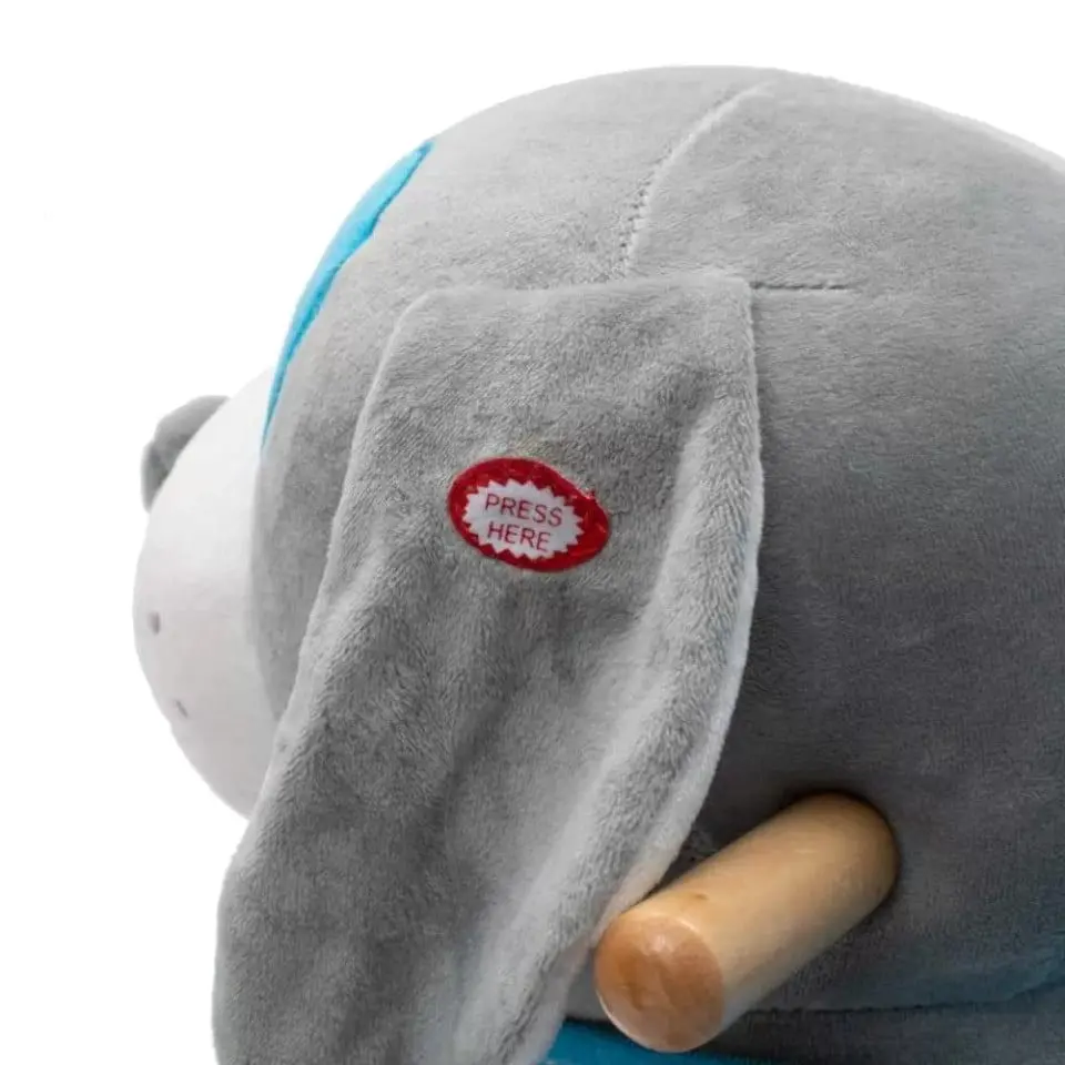 Игрушка-качалка Baby Mix Dog 46443 (Gray/Blue) - 2