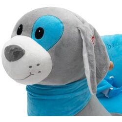 Игрушка-качалка Baby Mix Dog 46443 (Gray/Blue) Thumb