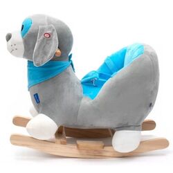 Игрушка-качалка Baby Mix Dog 46443 (Gray/Blue) Thumb