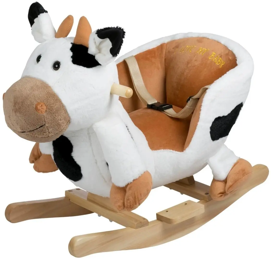 Игрушка-качалка BabyGo Cow (Brown/White)