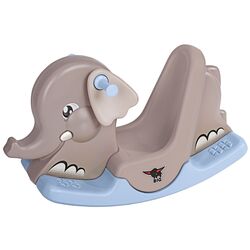 Jucarie-balansoar Big Rocking Elephant (Gray/Blue)