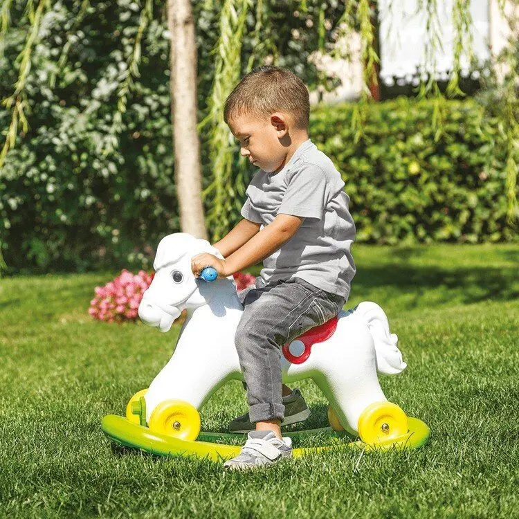 Jucarie-balansoar Dolu Horse 7078 (White/Green)